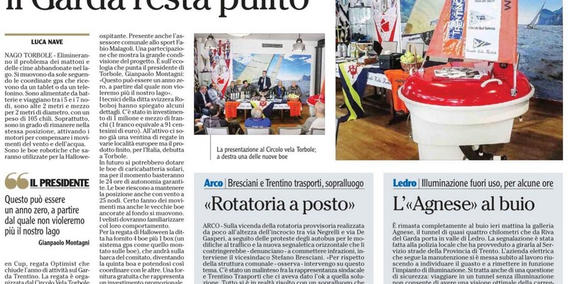 Dal Quotidiano locale l'Adige,